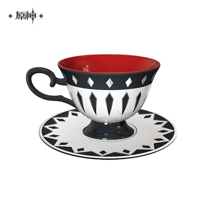 [Pre-Order] "Dire Balemoon" Arlecchino Teacup and Saucer Set | Genshin Impact (August 2024)