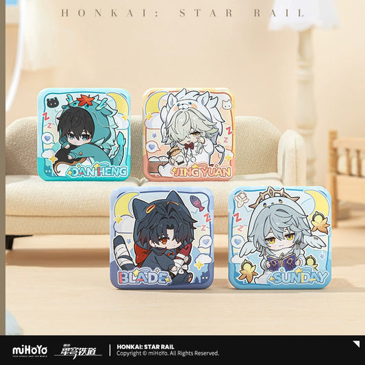 [Pre-Order] Boys’ Dormitory Series Chibi Square Badge | Honkai: Star Rail (Within 200 Days)