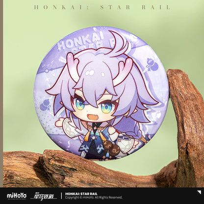 [Official Merchandise] Express Travel Notes Series Chibi Tinplate Badge | Honkai: Star Rail