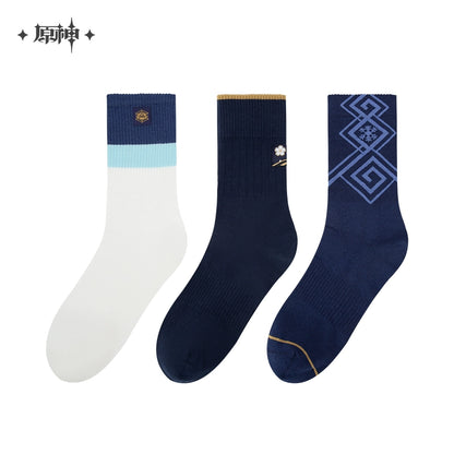 [Official Merchandise] Kamisato Ayaka Themed Impression Series: Mid-Calf Socks | Genshin Impact