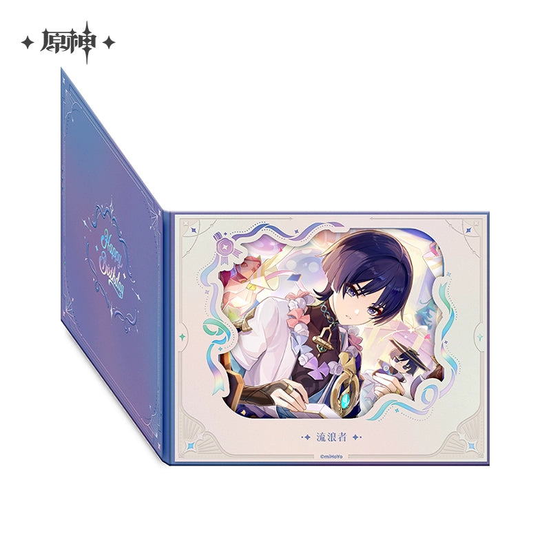 Genshin Impact Birthday Series Flip-Page Lattice Window Shikishi Genshin Impact Birthday Series Flip-Page Lattice Window Shikishi