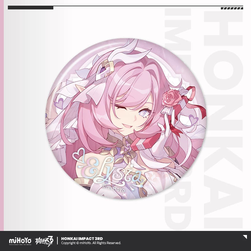 [Pre-Order] Love Squared Series Tinplate Badge | Honkai Impact 3rd (Within 200 Days)