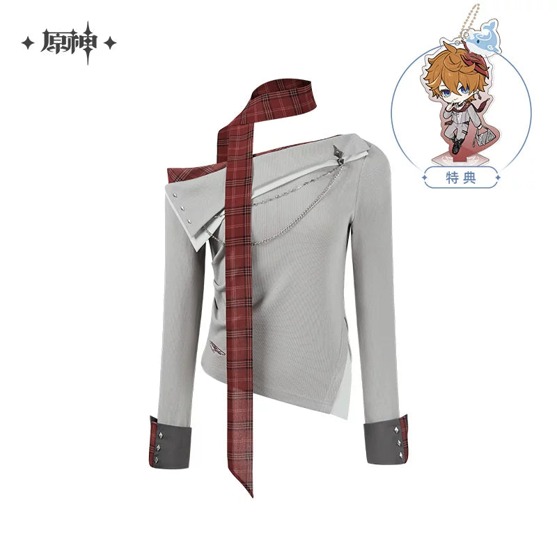 [Pre-Order/Limited] Tartaglia Theme Impression Series One Shoulder Long Sleeve Knit Top | Genshin Impact (Aug 2026)