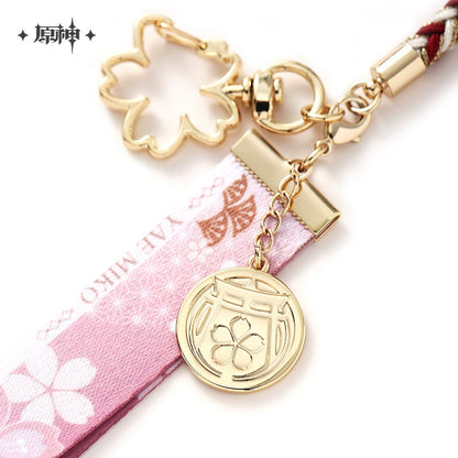 [Official Merchandise] Yae Miko Theme Impression Series Metal Bookmark/Lanyard Keychain | Genshin Impact