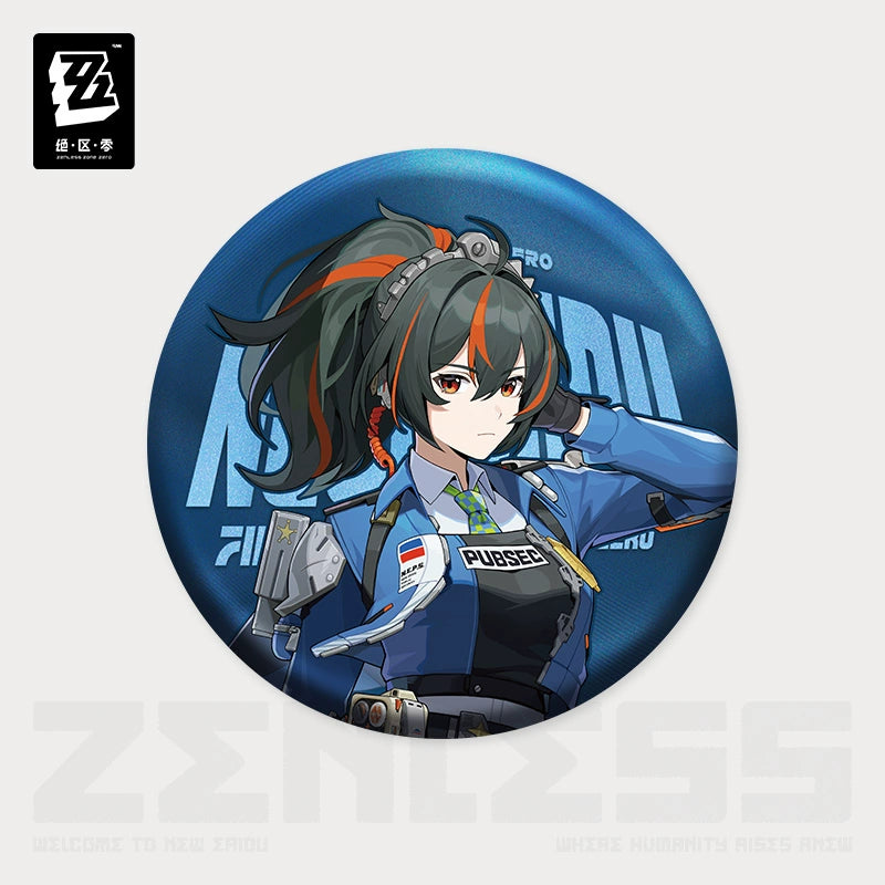 [Pre-Order] Illustration Series Tinplate Badges Criminal Investigation Team | Zenless Zone Zero (Dec 2024)