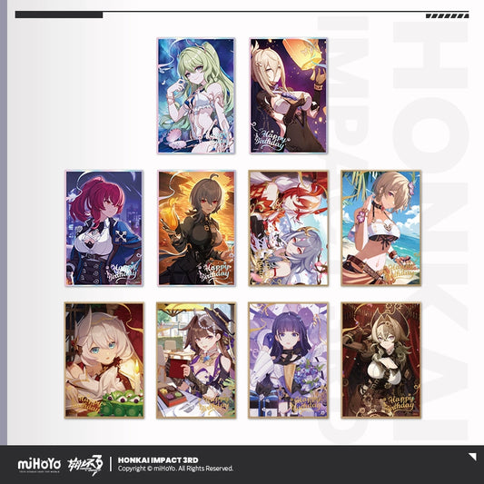 [Official Merchandise] Birthday Celebration Series PET Shikishi | Honkai Impact 3rd