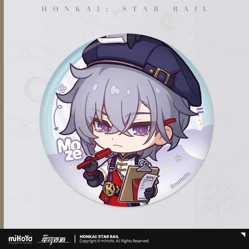 [Official Merchandise] KFC Series Chibi Illustration Tinplate Badge | Honkai: Star Rail