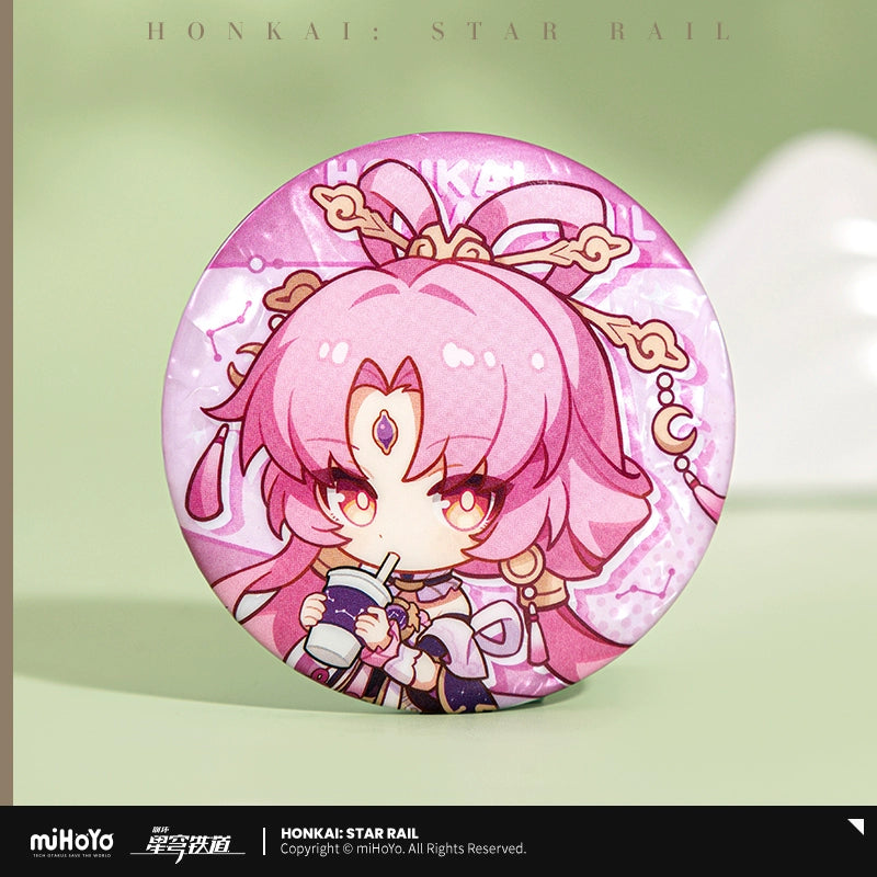 [Official Merchandise] Express Travel Notes Series Chibi Tinplate Badge | Honkai: Star Rail