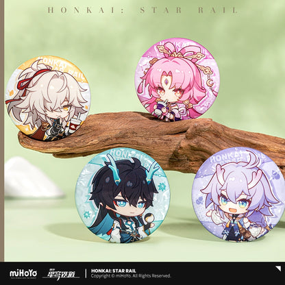 [Official Merchandise] Express Travel Notes Series Chibi Tinplate Badge | Honkai: Star Rail