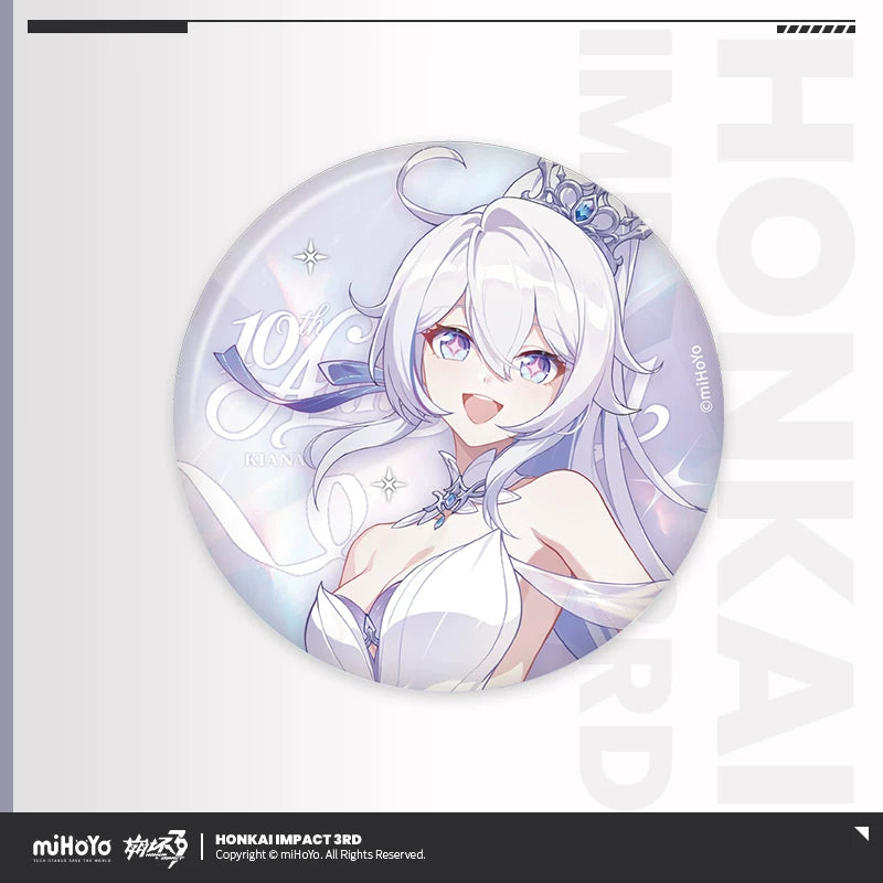 [Pre-Order] Honkai Impact 3rd 10th Anniversary Tinplate Badge Blind Box (Within 200 Days)