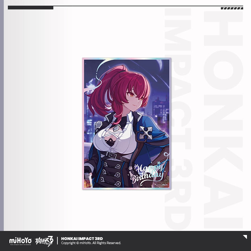 [Official Merchandise] Birthday Celebration Series PET Shikishi | Honkai Impact 3rd