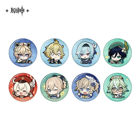 [Official Merchandise] Chibi Emoji Series Badge - Mondstadt | Genshin Impact