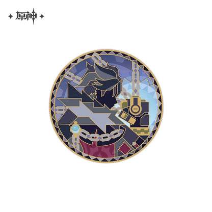 [Official Merchandise] Iridescence Invitation Series Metal Badge | Genshin Impact