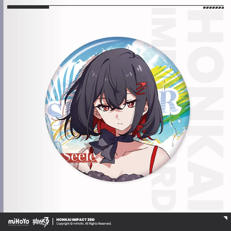 [Pre-Order] Summer Cruise Series Vol.6 Tinplate Badge | Honkai Impact 3rd (Within 200 Days)