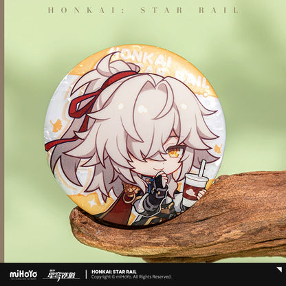 [Official Merchandise] Express Travel Notes Series Chibi Tinplate Badge | Honkai: Star Rail