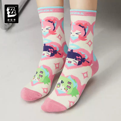 [Pre-Order] Sān-Z STUDIO Angels of Delusion Printed & Embroidered Socks Set | Zenless Zone Zero (Nov 2026)