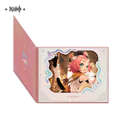 Genshin Impact Birthday Series Flip-Page Lattice Window Shikishi Genshin Impact Birthday Series Flip-Page Lattice Window Shikishi