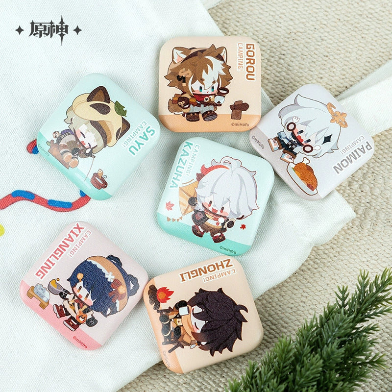 [Official Merchandise] Go Camping! Series: Square Badges | Genshin Impact