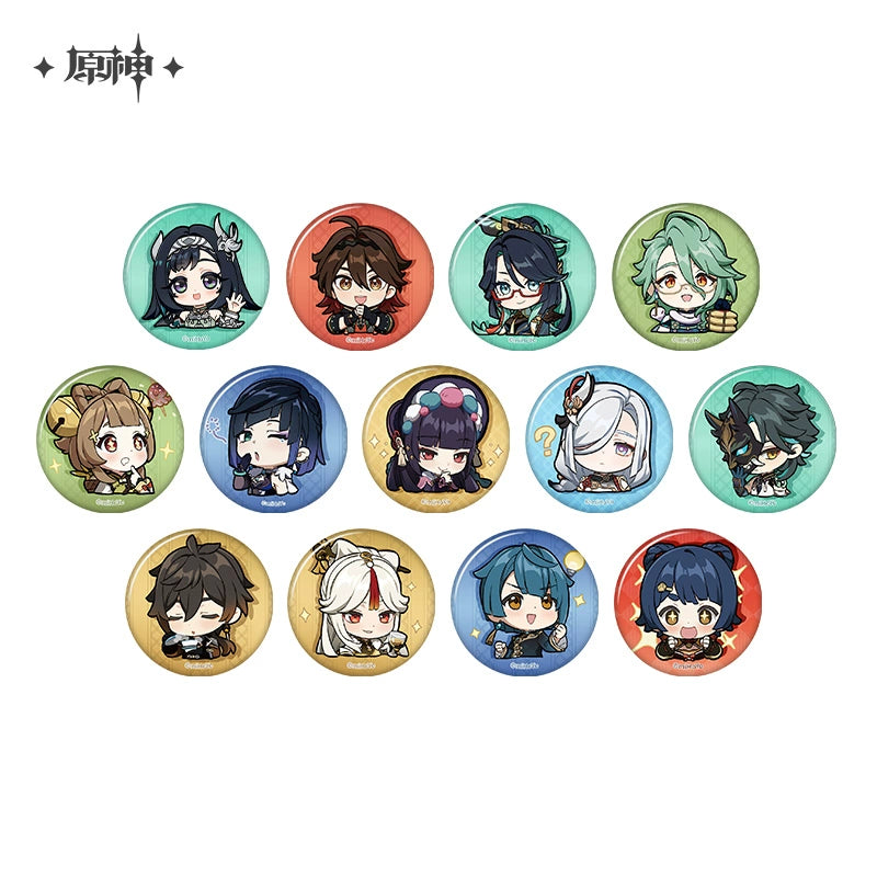[Official Merchandise] Chibi Emoji Series Badge - Liyue Harbor | Genshin Impact