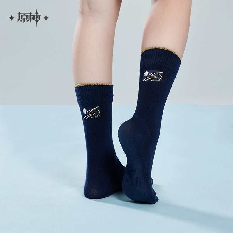 [Official Merchandise] Kamisato Ayaka Themed Impression Series: Mid-Calf Socks | Genshin Impact