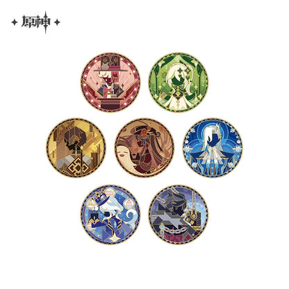 [Official Merchandise] Iridescence Invitation Series Metal Badge | Genshin Impact