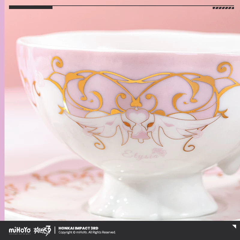 [Official Merchandise] Spotless Leisure Elysia Impression Cup and Saucer Set | Honkai Impact 3rd