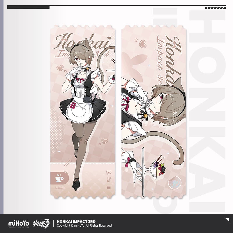 [Pre-Order] Fluffy Cafe Series Holographic Ticket | Honkai Impact 3rd (Within 200 Days)