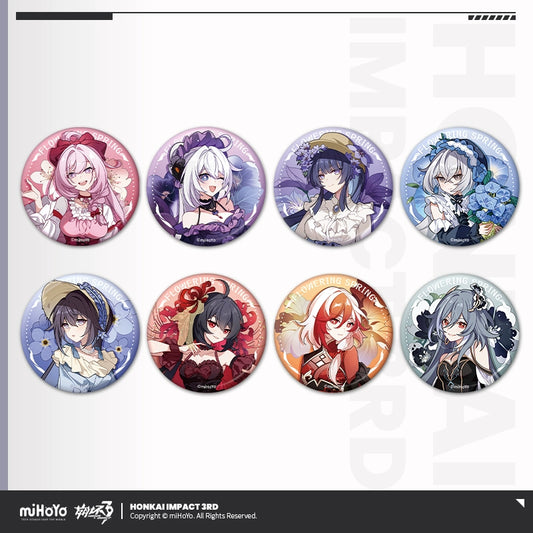 [Pre-Order] Flowering Spring Series Tinplate Badges | Honkai Impact 3rd (Aug 2024)