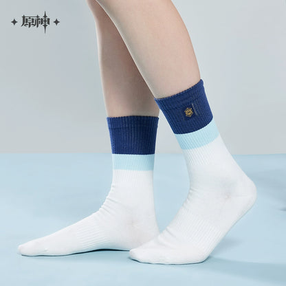 [Official Merchandise] Kamisato Ayaka Themed Impression Series: Mid-Calf Socks | Genshin Impact