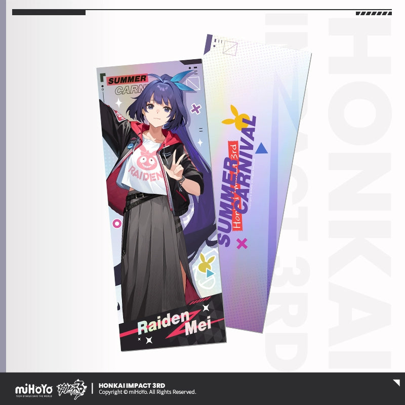 [Official Merchandise] Summer Carnival Series Holographic Collectible Tickets | Honkai Impact 3rd