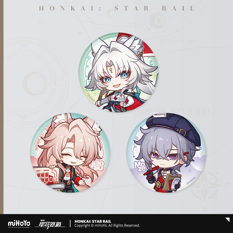 [Official Merchandise] KFC Series Chibi Illustration Tinplate Badge | Honkai: Star Rail
