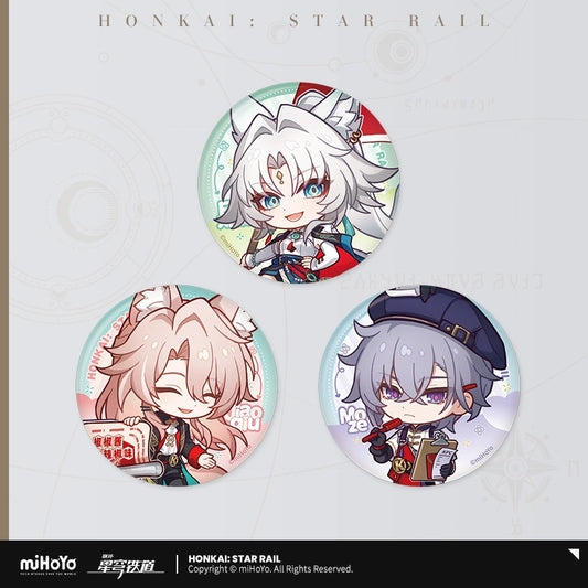 [Official Merchandise] KFC Series Chibi Illustration Tinplate Badge | Honkai: Star Rail