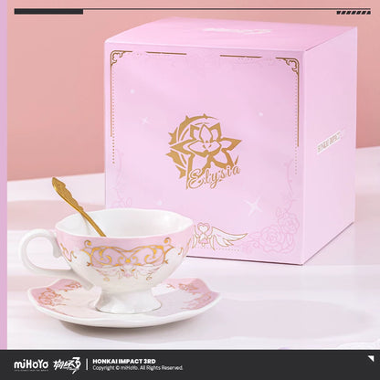 [Official Merchandise] Spotless Leisure Elysia Impression Cup and Saucer Set | Honkai Impact 3rd