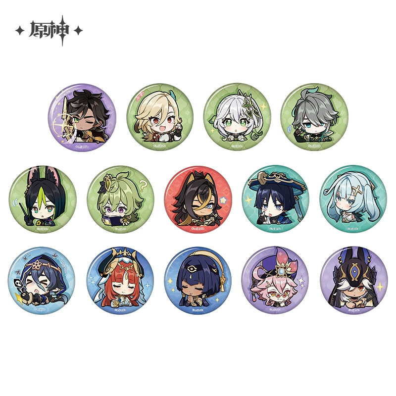 [Official Merchandise] Chibi Emoji Series Badge - Sumeru City | Genshin Impact