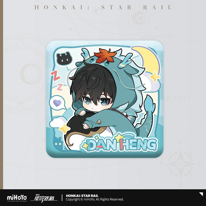 [Pre-Order] Boys’ Dormitory Series Chibi Square Badge | Honkai: Star Rail (Within 200 Days)