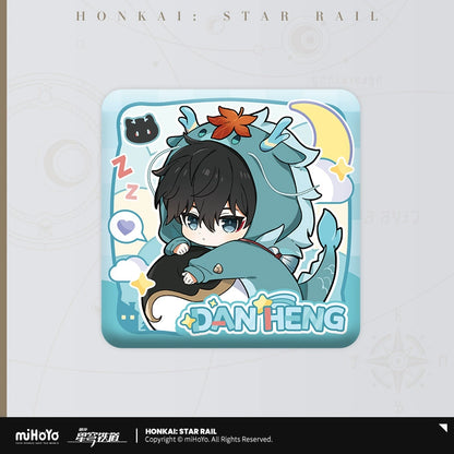 [Pre-Order] Boys’ Dormitory Series Chibi Square Badge | Honkai: Star Rail (Within 200 Days)