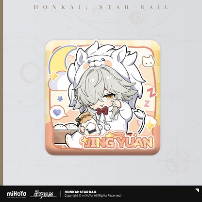 [Pre-Order] Boys’ Dormitory Series Chibi Square Badge | Honkai: Star Rail (Within 200 Days)