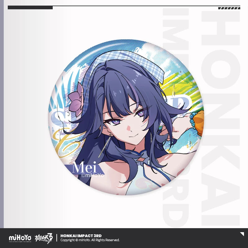 [Pre-Order] Summer Cruise Series Vol.6 Tinplate Badge | Honkai Impact 3rd (Within 200 Days)