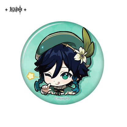[Official Merchandise] Chibi Emoji Series Badge - Mondstadt | Genshin Impact