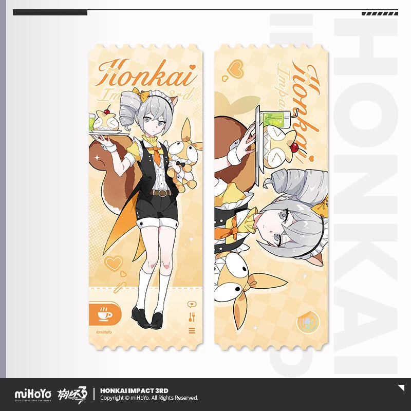 [Pre-Order] Fluffy Cafe Series Holographic Ticket | Honkai Impact 3rd (Within 200 Days)