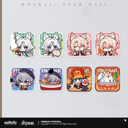 [Official Merchandise] KFC Series Chibi Sticker Pack Tinplate Badge | Honkai: Star Rail