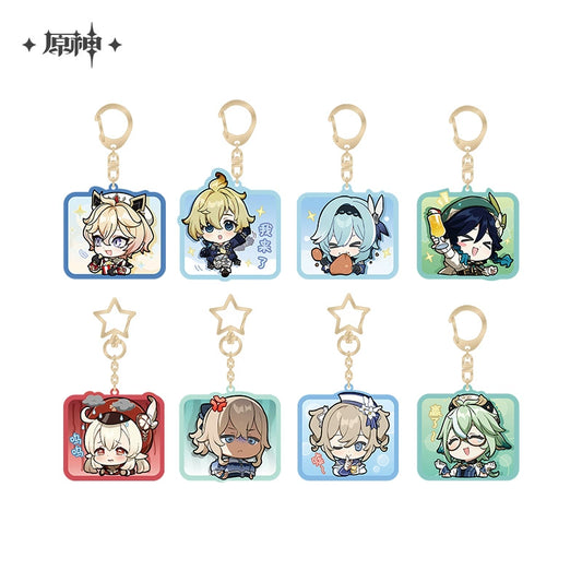[Official Merchandise] Chibi Emoji Series Acrylic Charm - Mondstadt | Genshin Impact