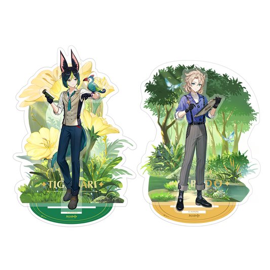 [Official Merchandise] Forest Adventure Series: Acrylic Standee & Quicksand Acrylic Laser Ticket | M&G Stationery X Genshin Impact