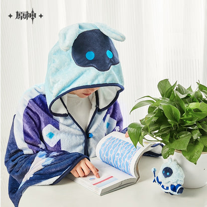 [Official Merchandise] Cryo Abyss Mage Hooded Plush Blanket | Genshin Impact