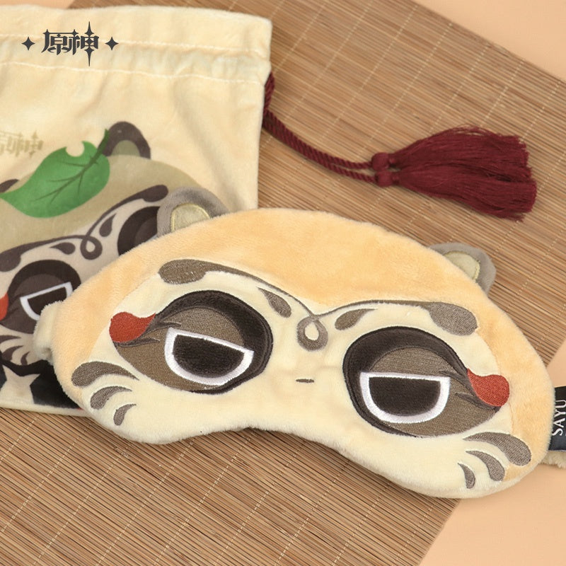 [Official Merchandise] Muji-Muji Daruma Sayu Eyeshade & Hooded U-Shape Pillow